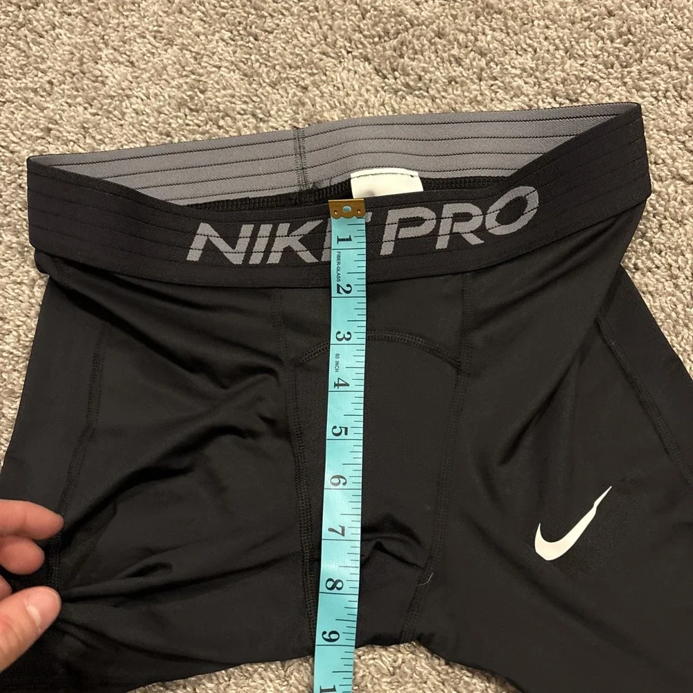 Mens Nike Pro 3/4 Spandex Tights Compression Pants Black CJ0961 Medium